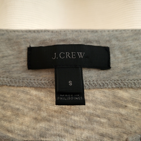 J. Crew Top with Velvet Bow! Size S, Gray - Picture 2 of 3